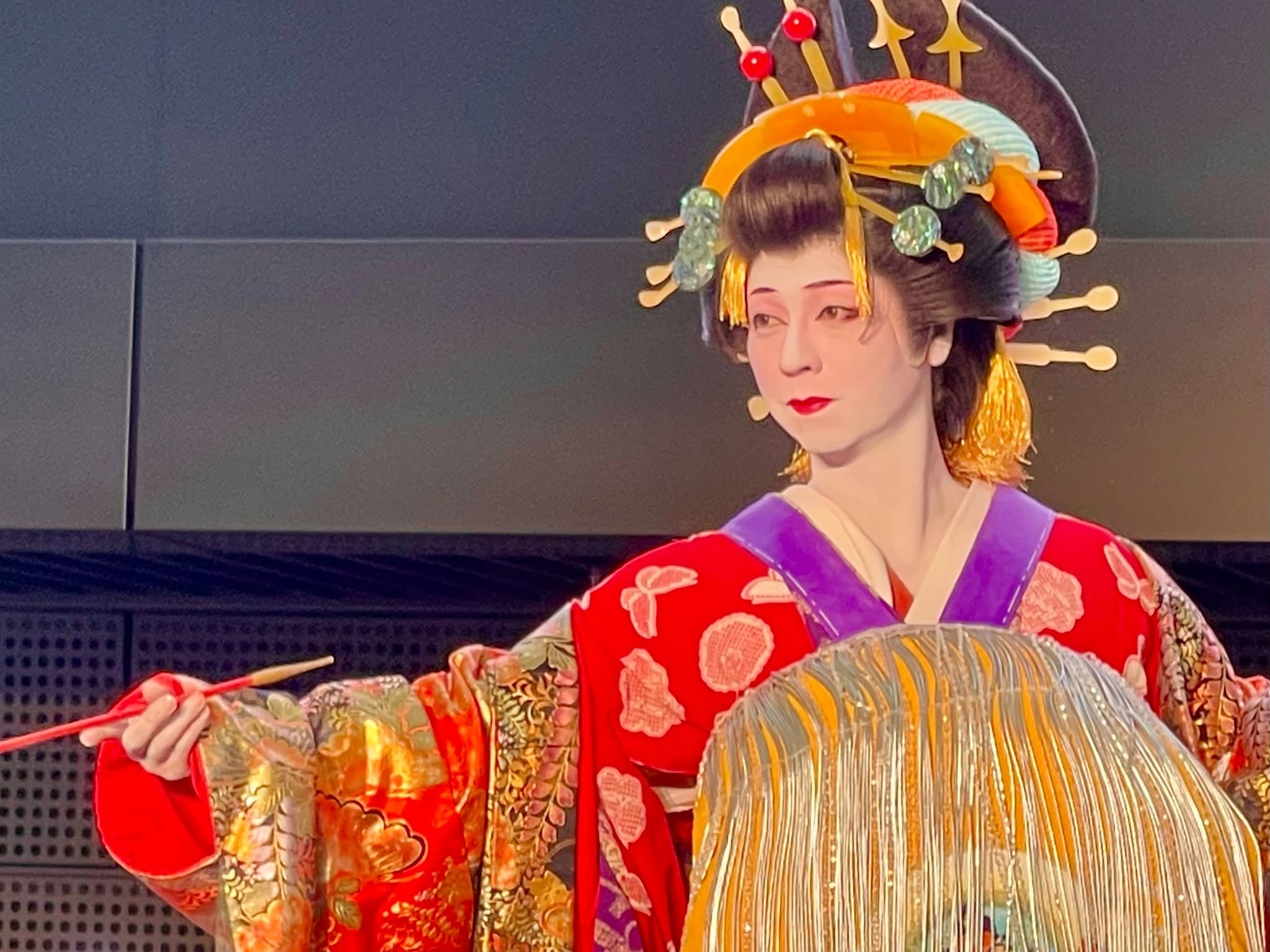 花魁舞踊をする孝藤右近 TOKYO SAKE FESTIVAL 2022