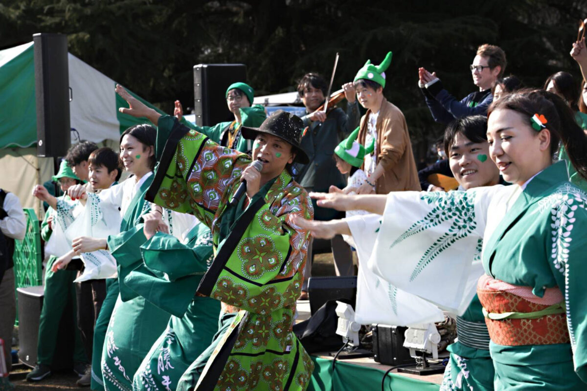 代々木公園でのグリーンアイルランドフェスティバル2024で盆踊りを披露