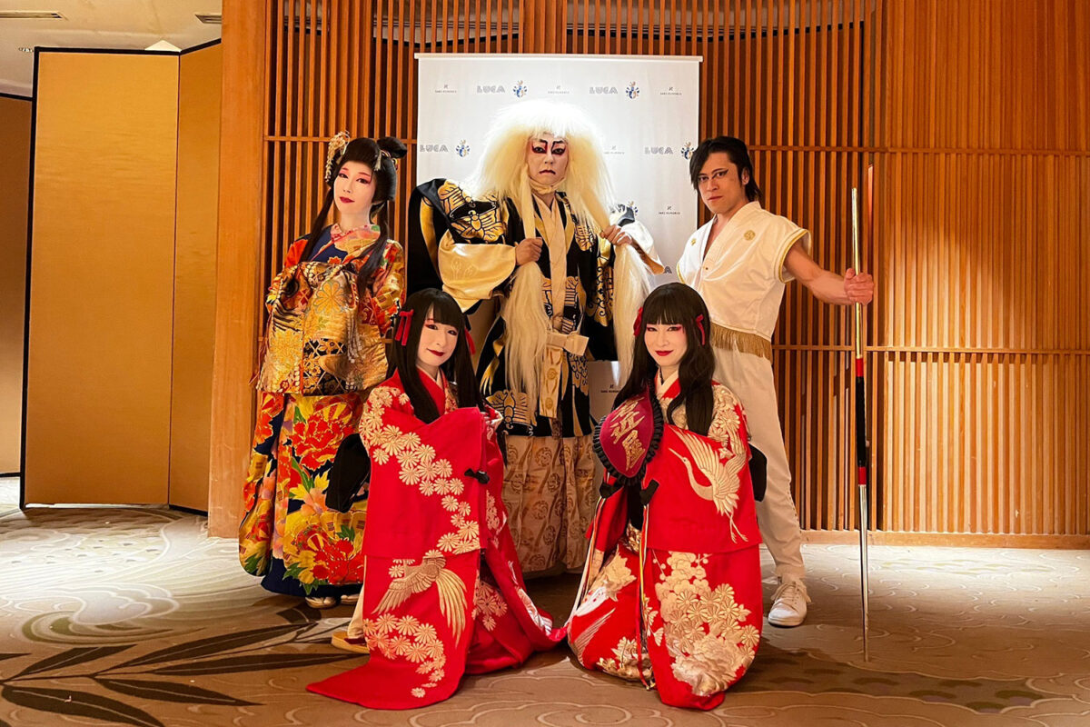 創業80年の八芳園でのイベントにゲスト出演