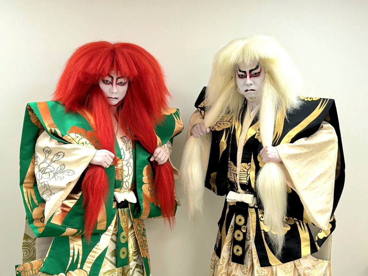 歌舞伎舞踊「連獅子」を披露