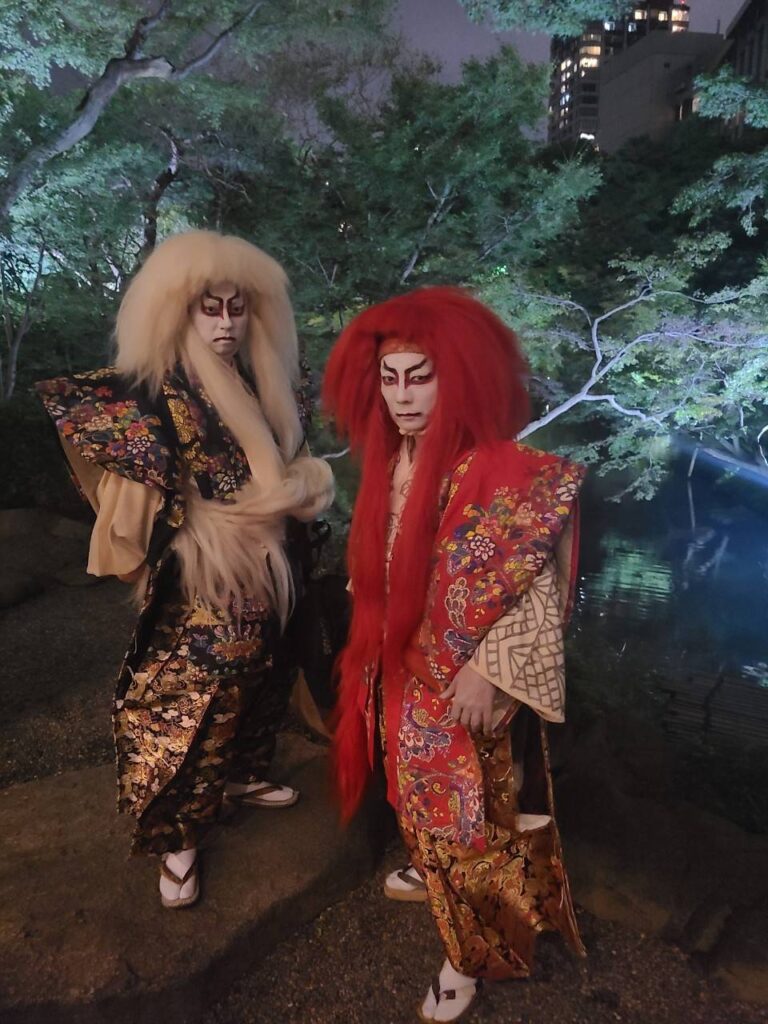 企業パーティーで加賀百万石連獅子を披露｜八芳園